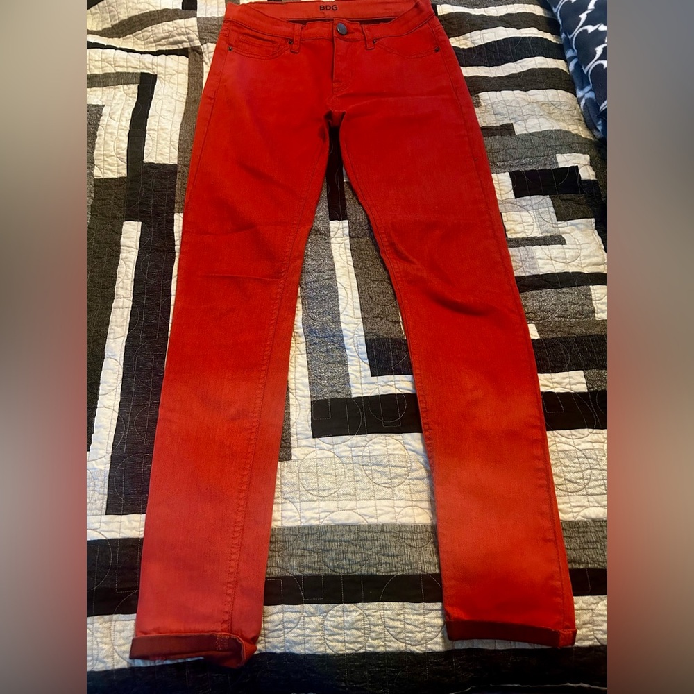 BDG Urban Outfitters orange twig jeans
